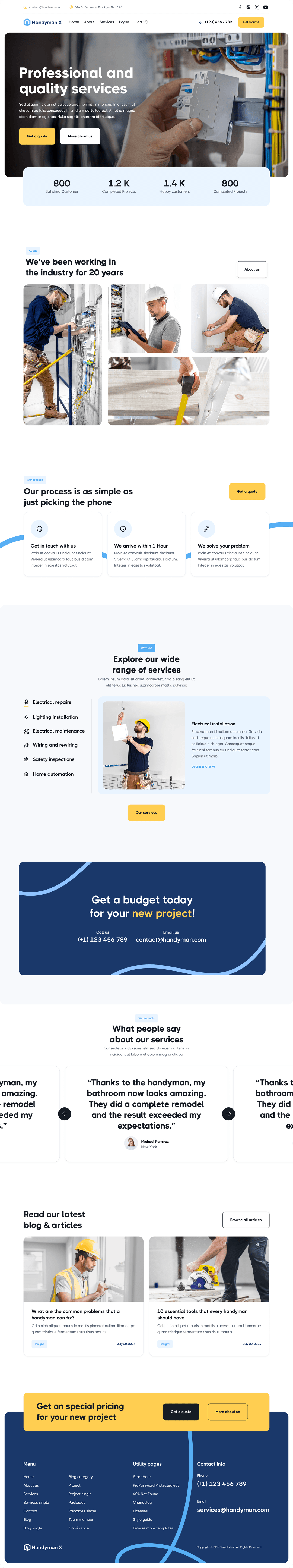 Healthcare clinic website